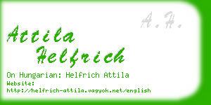 attila helfrich business card
